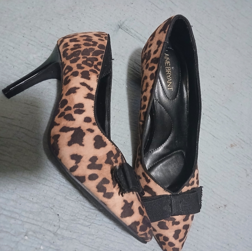 Lane Bryant Brown and Black Heels